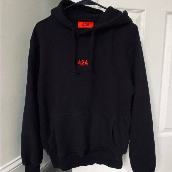 424 Tops - 424 ON FAIRFAX BASIC LOGO HOODIE